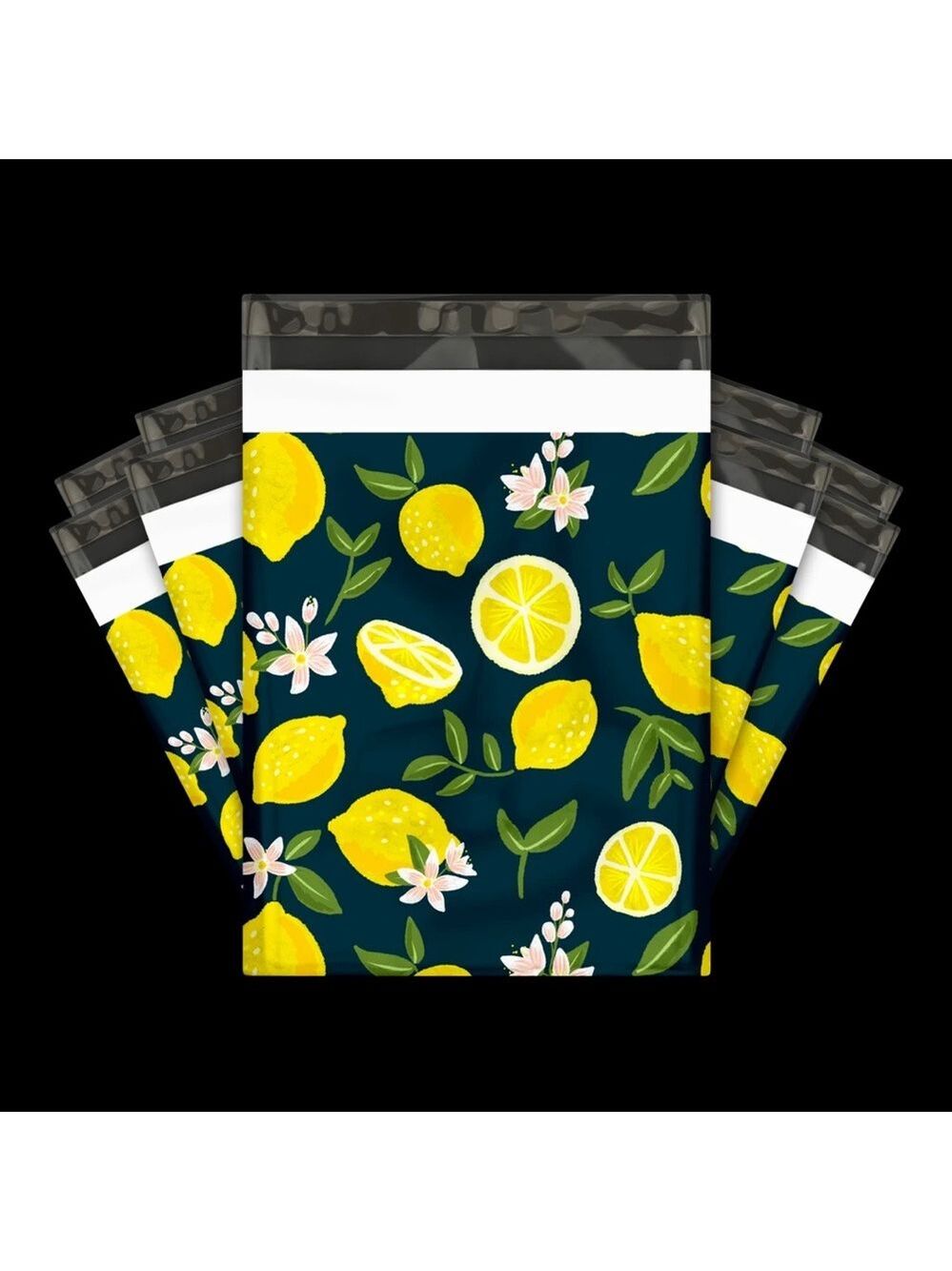 25 10X13 Poly Mailers Lemon and Blossoms Shipping Envelopes Bags PRICE IS FIRM - Picture 13 of 15
